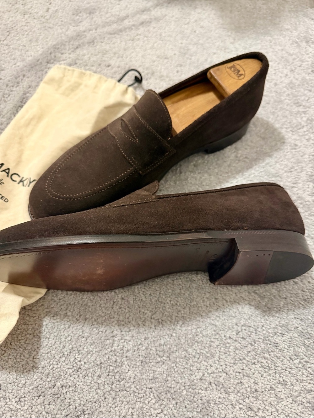 Brown Suede Penny Loafers by Spier&Mackay - Picture 3 of 5